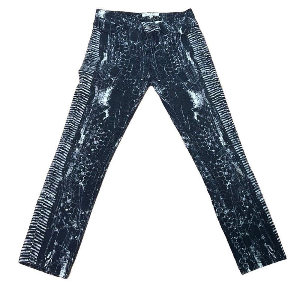 IRO LAMBETH MIDRISE GRAPHIC SNAKE PRINT‎ JEANS SIZE 25